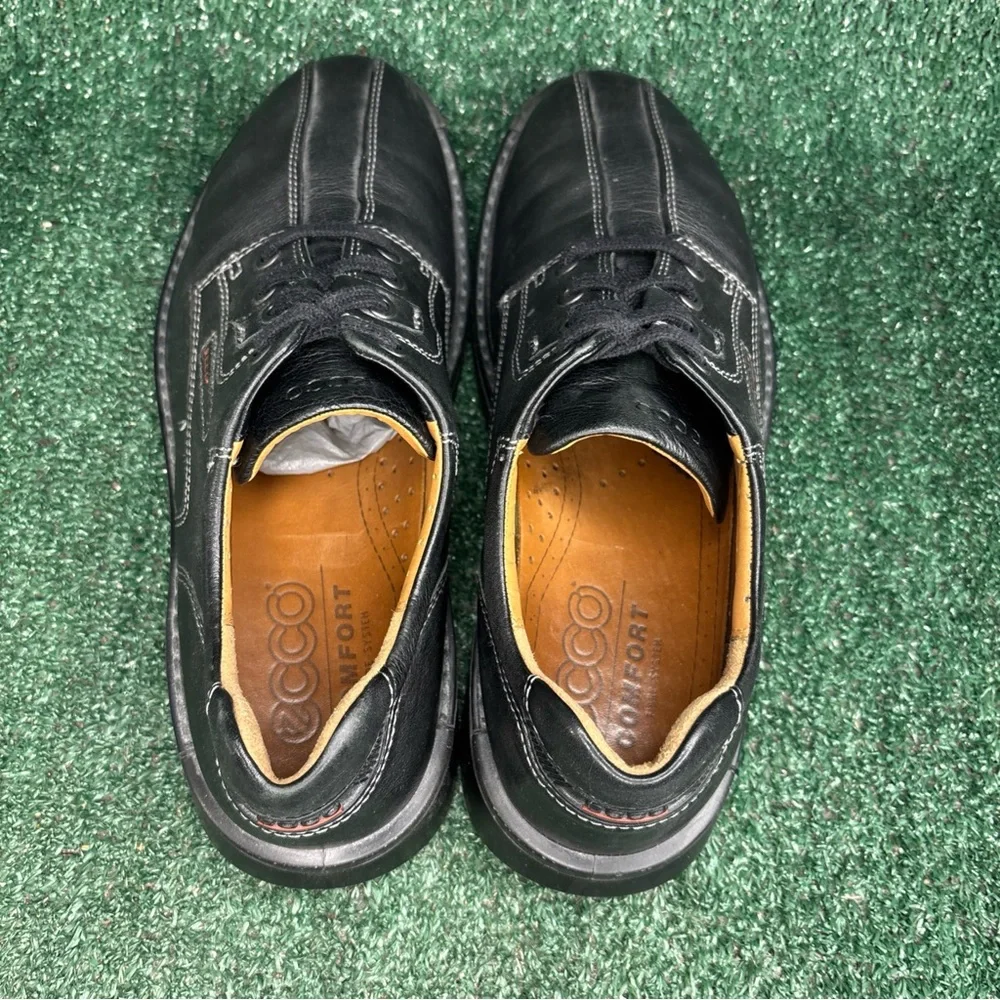 ECCO Fusion Light Shoes‎ Black Leather Oxfords Size US 10-10.5/ EU 44